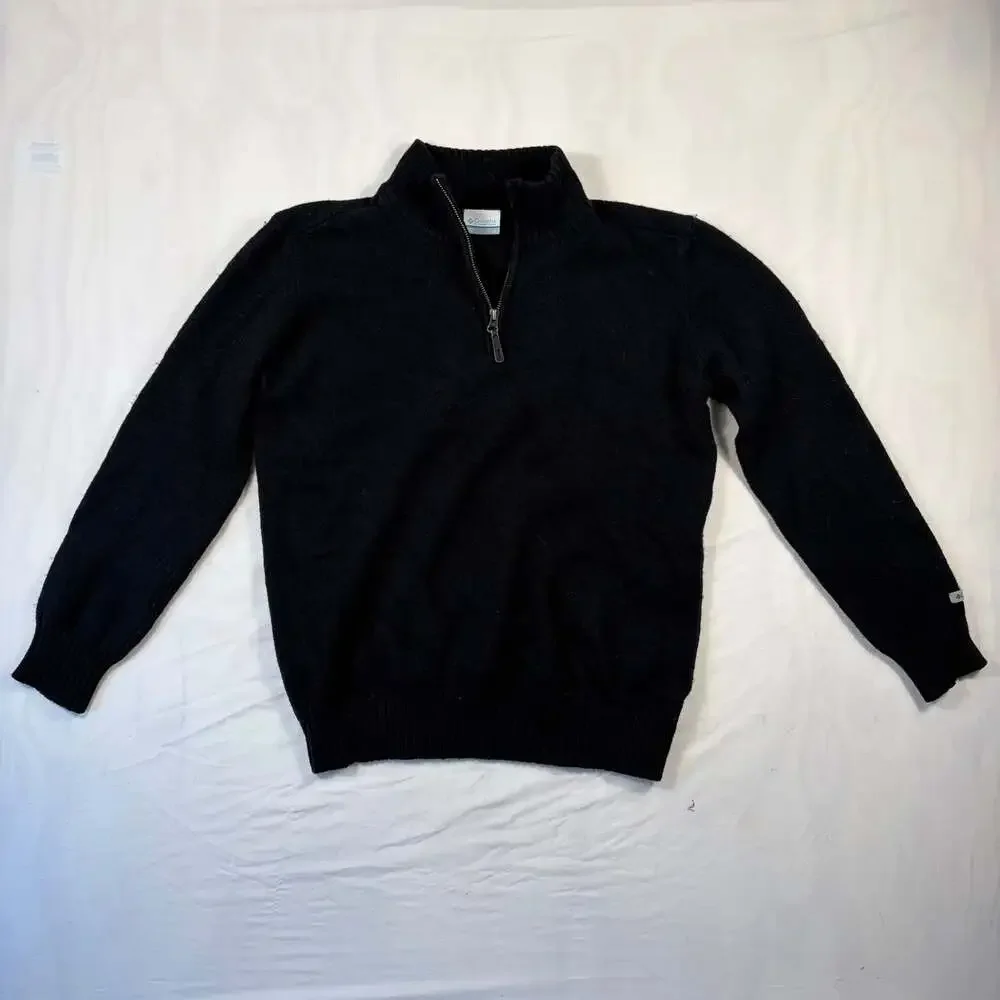 Columbia Sportswear Company Men's Quarter-Zip Cotton Wool Blend Pullover Sweater